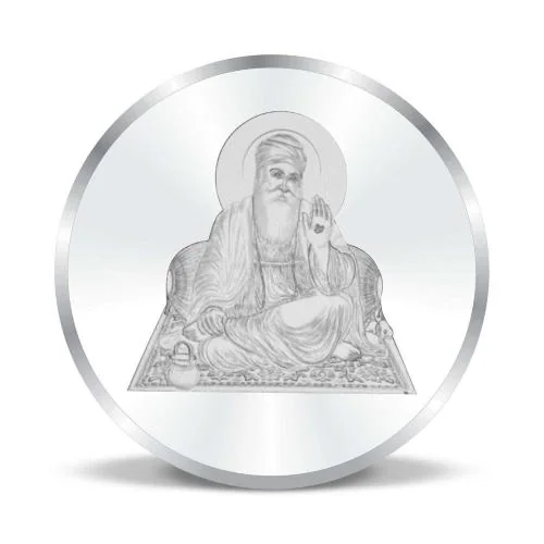 ACPL Precious Moments BIS Hallmarked Silver Coin Ek Onkar Symbol with Shree Gurunanak Dev Ji 20 gm 999 Pure