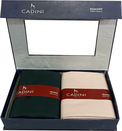 Siyaram's Men Black Solid Cotton Shirt & Trouser Fabric