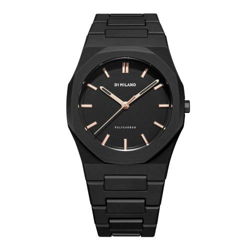 D1 Milano Polycarbon Analog Black Dial Men's Watch-PCBJ12