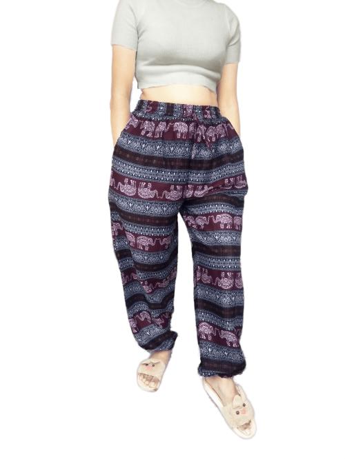 MILLION STORE Women Funky Printed Dance Harem Balloon Pants