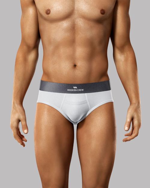 Modern Crew Men's Premium Ultrasoft Micromodal Briefs, Pack of 1,Anti-Odor and Anti-Bacterial - Made in India (XXLarge,Blue Lagoon)