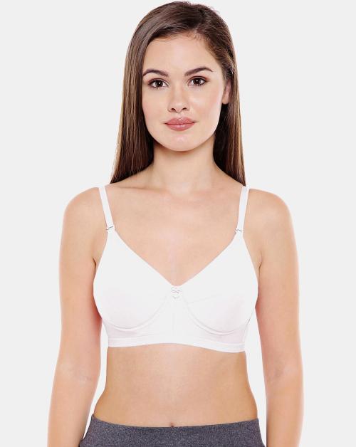 Bodycare Women Cotton Full Coverage Lightly Padded Regular Bra 1574-White