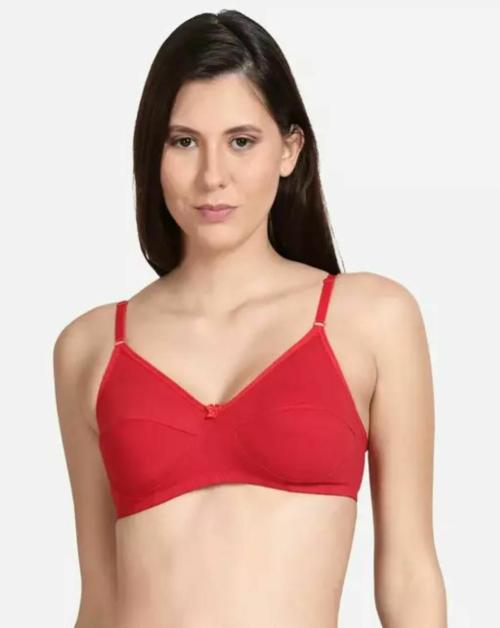 STYLENARA Premium Quality Women Non Padded Bra Red
