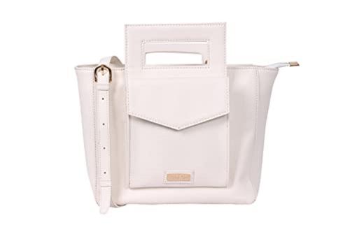 CIMONI Soft Leather Satchel Handbags For Women latest Stylish Ladies Satchel Purse Synthetic for Women (White)