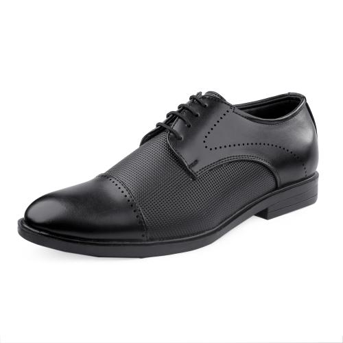 Bacca Bucci WINDSOR Formal Shoes with Superior Comfort | All Day Wear Office Or Party Lace-up Shoes Black