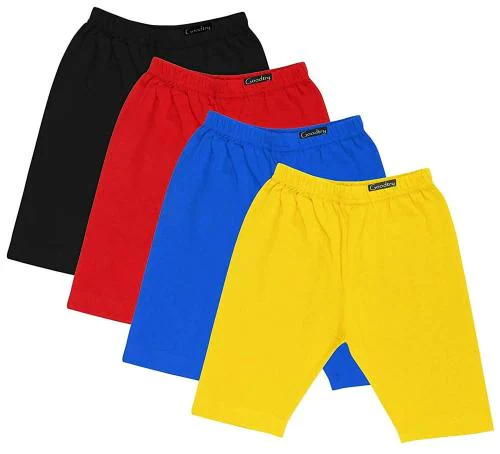 Goodtry G Girls Multicolor Cotton Pack of 4 Shorts