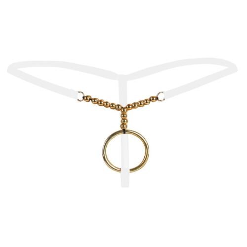 LEADWORT White Polyester and Spandex Thong Brief Underwear - L