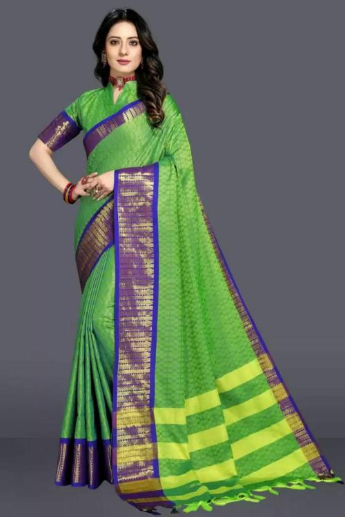 JUHI COLLECTION 02-Aknsh2 Light Green Saree Latest Designer Silk Saree For Women