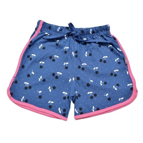 KARIBY Girls' Fancy Cotton Hot Pants/Short Pants All Over Print (Blue) (4 TO 5 YR)