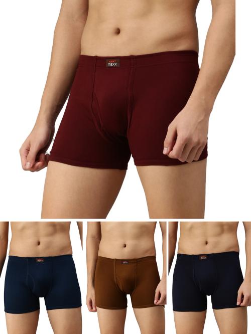 Lux Cozi Maxx Inner Elastic Trunks for men, Pack of 4
