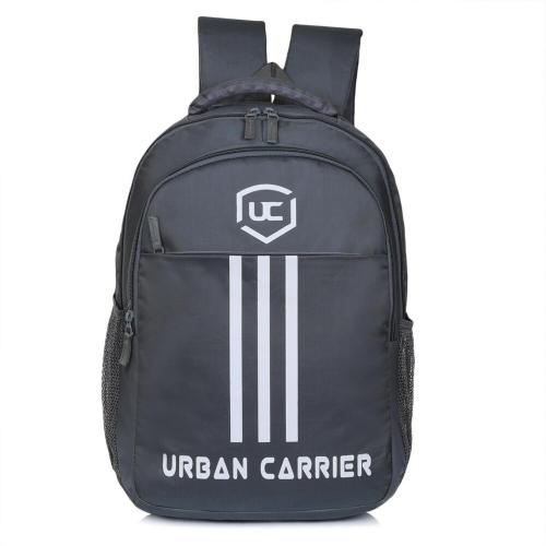 Urban Carrier Grey Polyester Laptop Backpack, 25 L|Laptop Bag|College Backpack|School Bag