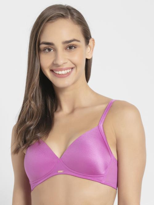 jockey Women Padded Wire-free Purple T-shirt Bra