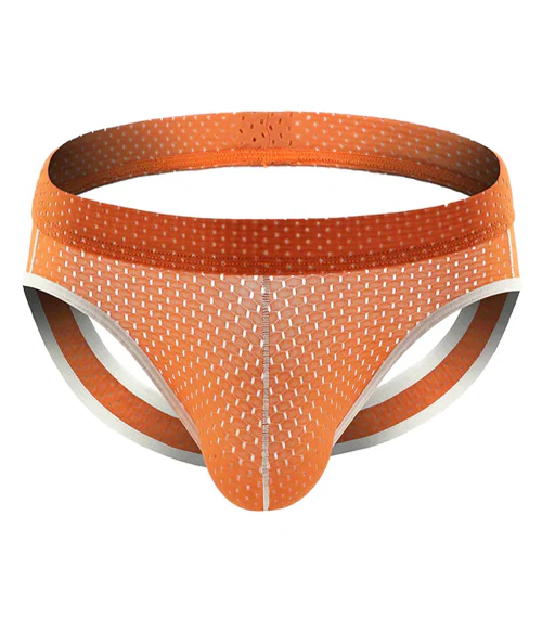 Panteasy Men's Mesh Hole Breathable Jockstrap Underwear