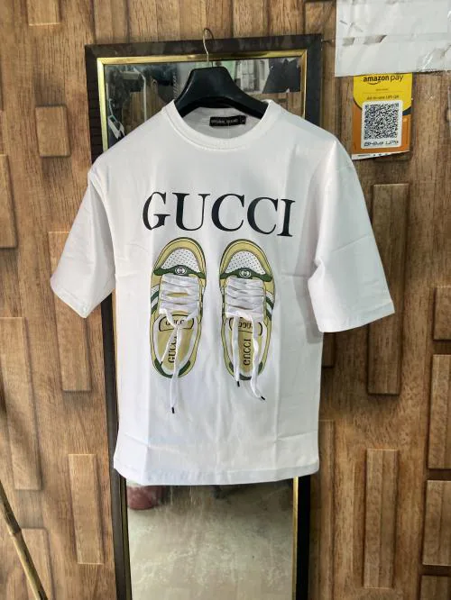 Mitansh fashion House down shoulderT-shirt white L