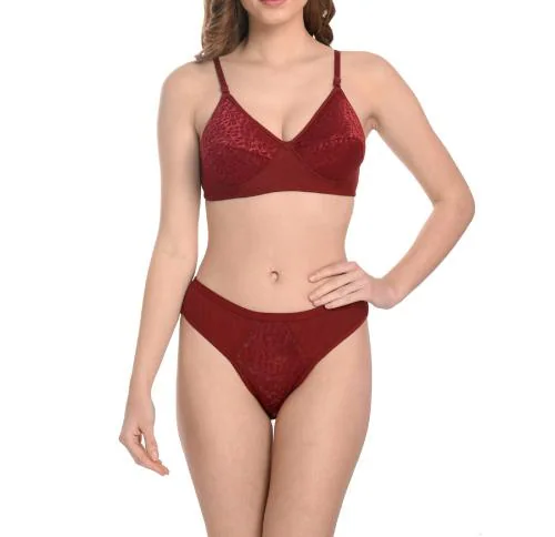 HER CLASS PRESENTS FOAM SET MAROON COLOR BRA FOR WOMEN