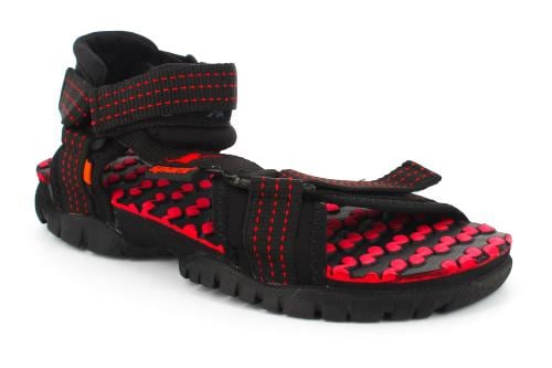 Sparx Men SS-202 Black Red Floater Sandals