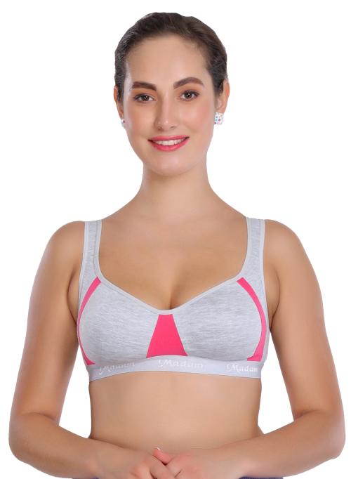 Buy Madam Sports Bra Yoga Gym Stretch Workout Bra for Women & Girls
