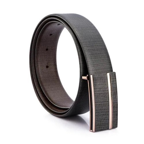 GIL Leather Belt for Men | Men’s Belt Auto lock | Formal and Casual Leather Belt | Black - 34