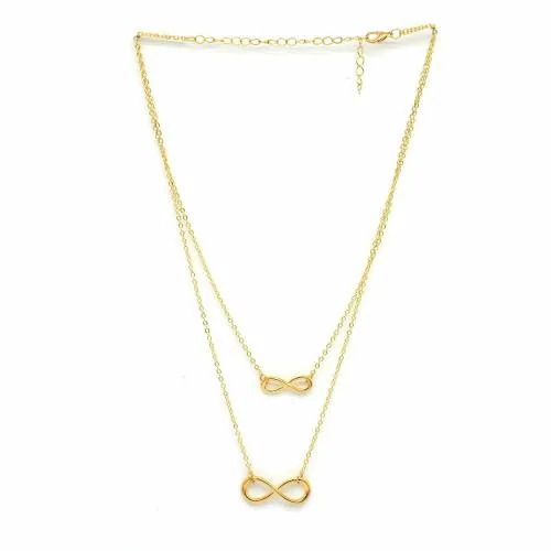 Pinapes Dual Infinity Necklace For Girls and Women