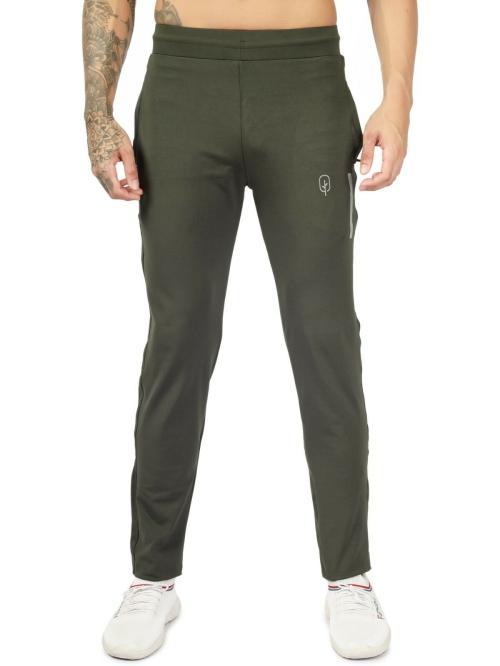 BlueFicus Green Lycra Blend Men Track Pants (101-M-LOWER-GREEN-M)
