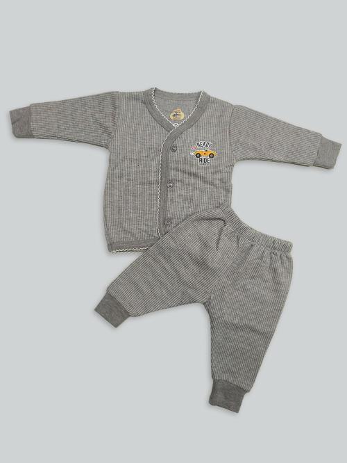 Lux Inferno Baby Toddler Top & Bottom 1Set(Grey)
