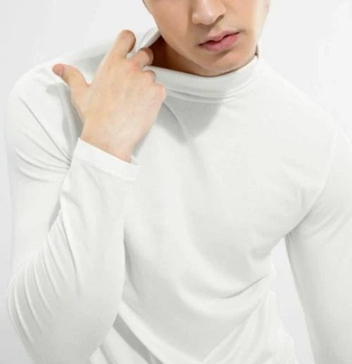 Buy TRIKSH INTERNATIONAL Men's High Neck Cotton TShirt High Neck