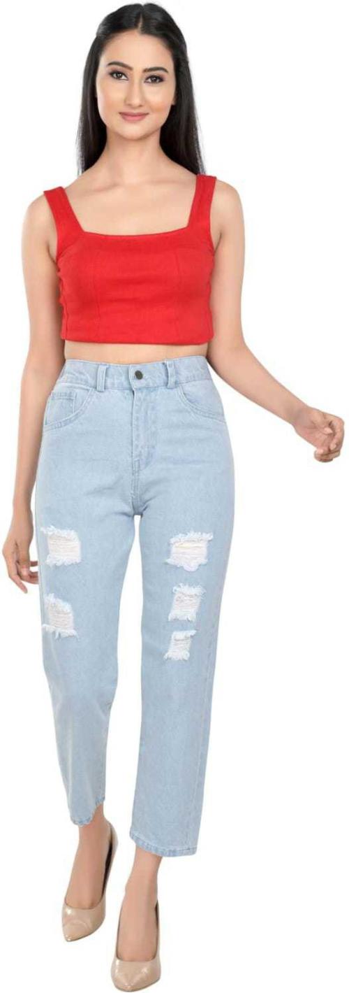 Ddm Clothing Women Light Blue Denim Jeans (32)