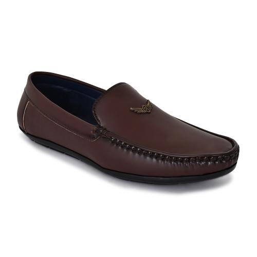 Equila Eagle Loafers For Men - BROWN