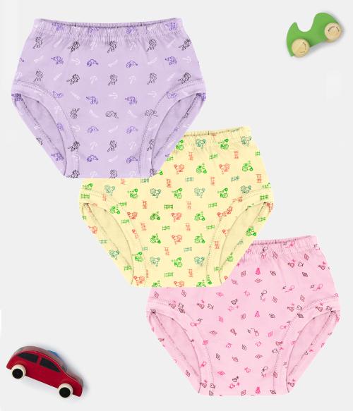 Pine Kids Cotton Regular Panties for Boys & Girls (Pack of 3)
