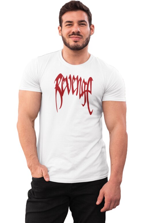 White - Medium Red Revenge XXXTentacion T shirt For Men TeesTheDay