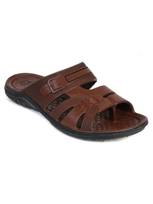 Buy Ajanta Shoes Men Flip Flops & Hawai BROWN Online at Best Prices in ...