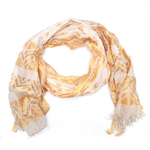 Shivarth Dupatta White Color Golden Color Net Zari Work Pack Of 1pc Defferent Silk Dupatta Free Size