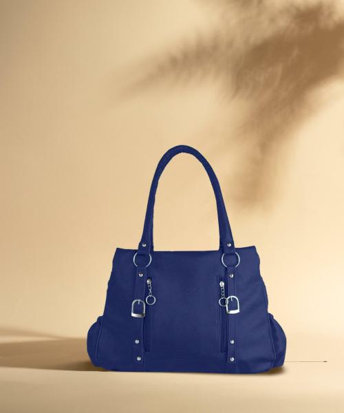 Bellina Blue Synthetic Fabric, Pu For Women Shoulder Bag