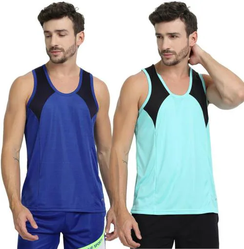 Ftx Men Solid Pack Of 2 Vest (S)