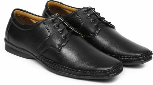 Field Care Men Lace-Ups Formal Shoes (Black) - 8 UK