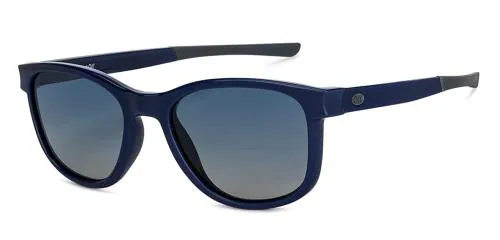 VINCENT CHASE EYEWEAR Polarized and UV Protected Square Full Rim Blue Sunglass (Men and Women) - Small (LA S13166)