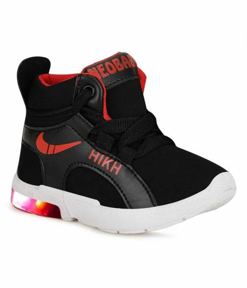 NEOBABY Red Lace Sneakers for Boys & Girls