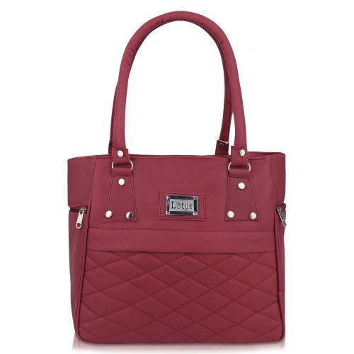 JRD COLLECTION MAROON PU Shoulder Bag| Women Bag| Girls Bag| Bag