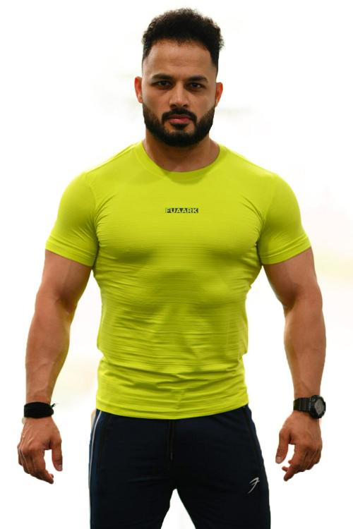 Fuaark Revival Sports and Gym Tshirt Neon yellow