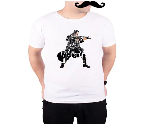 Mooch Wale Matrix Neo A World Where Anything Is Possible Quote White Quick-Dri T-shirt For Men - White, S