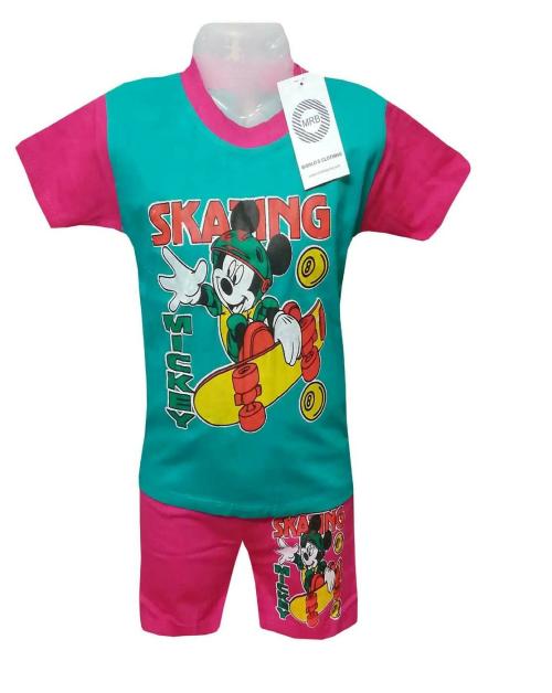 MRB BOYS T SHIRT WITH SHORTS GREEN