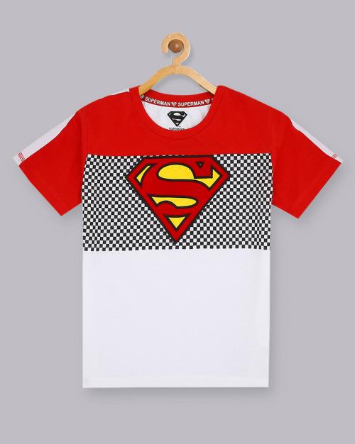 Kidsville Boys Superman Printed Multicolours Tshirt