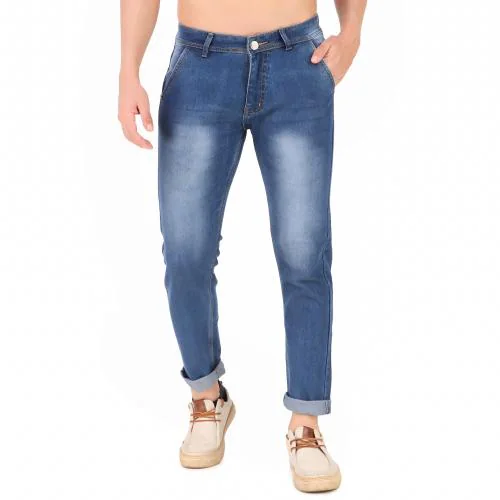 Buy DENNIE FOSTE Regular Men Light Blue Jeans Online at Best Prices in ...