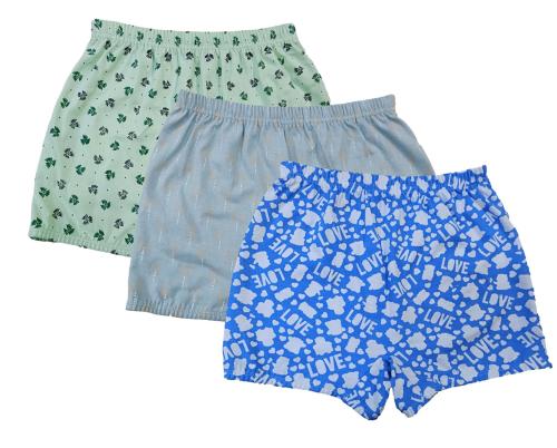 UCARE Girls Multicolor Printed Cotton Pack Of 3 Bloomers (8 Years-10 Years)