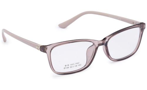 Gansta Cool Trendy Rectangle Full Rim Black Red Frames For Men And Women (GN-31003-Blk-Red)