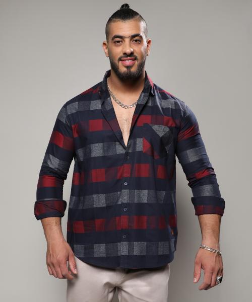 Instafab Plus Men's Gun Club Check Shirt
