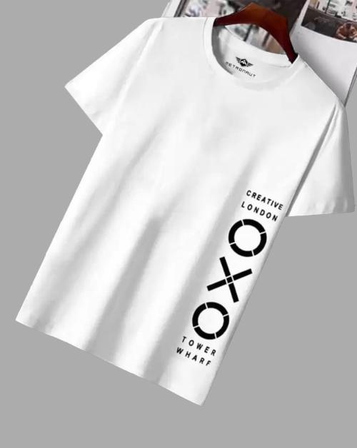 FastColors White Half Sleeve T-Shirt