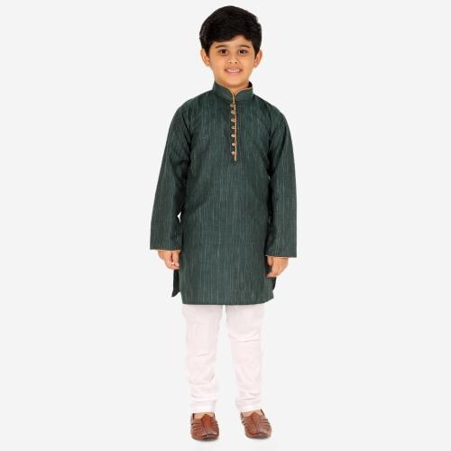 Pro-Ethic Style Developer Ethnic Wear Cotton Blue Kurta Pajama Set for Kids and Boys