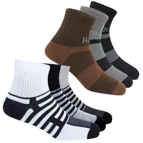 HUSSKINZ Men Self Design Ankle Length Socks (Pack of 3) 2 Packs 9