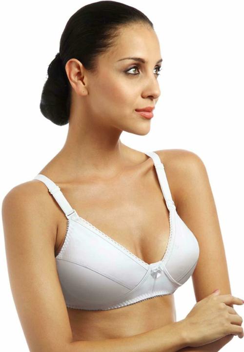 Lovable Women's Cotton Non-Padded Wire-Free Daily Wear Feeding, Nursing, Maternity Bra (WHITE_Size-42B)